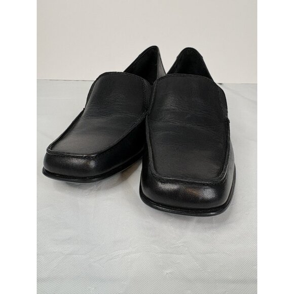 Bass Linda Black Leather Loafers Women’s 7M Never Worn Slip On Work - Picture 2 of 16
